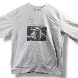 B&C Collection Claustrophobic Darren Gemma Collins Meme Sweatshirt White XL